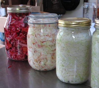 Sauerkraut coming out of your ears! (i.e. the norm in some circles in the US!)